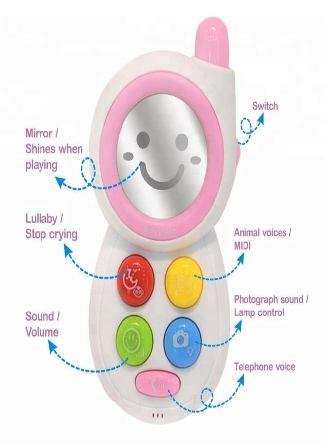 Lefan Educational Funny Baby Toys Mobile Phone Fun Smartphone Music Toy for Baby Large Screen and Buttons Designed for Small Hands Infant Pretend Play Baby Mobile Music for Kids - Image 5